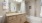 a bathroom with a marble countertop